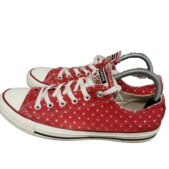Converse Shoes Size M 8 W 10 Unisex CT All Star Ox 160517F Red Running Sneakers - Picture 1 of 8